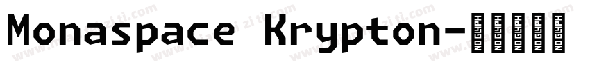 Monaspace Krypton字体转换